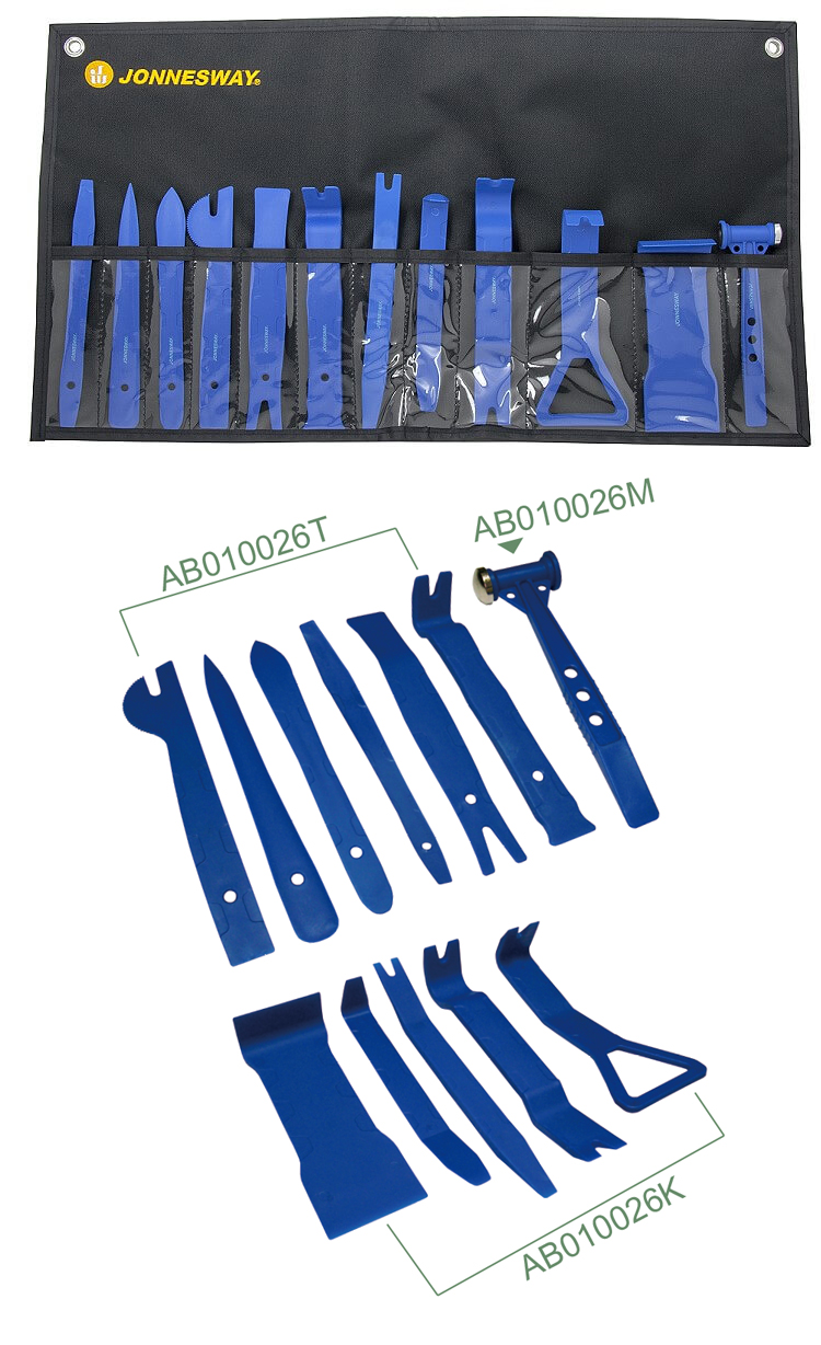 12 PCS COMPOSITE FASTENER / PANEL REMOVAL KIT