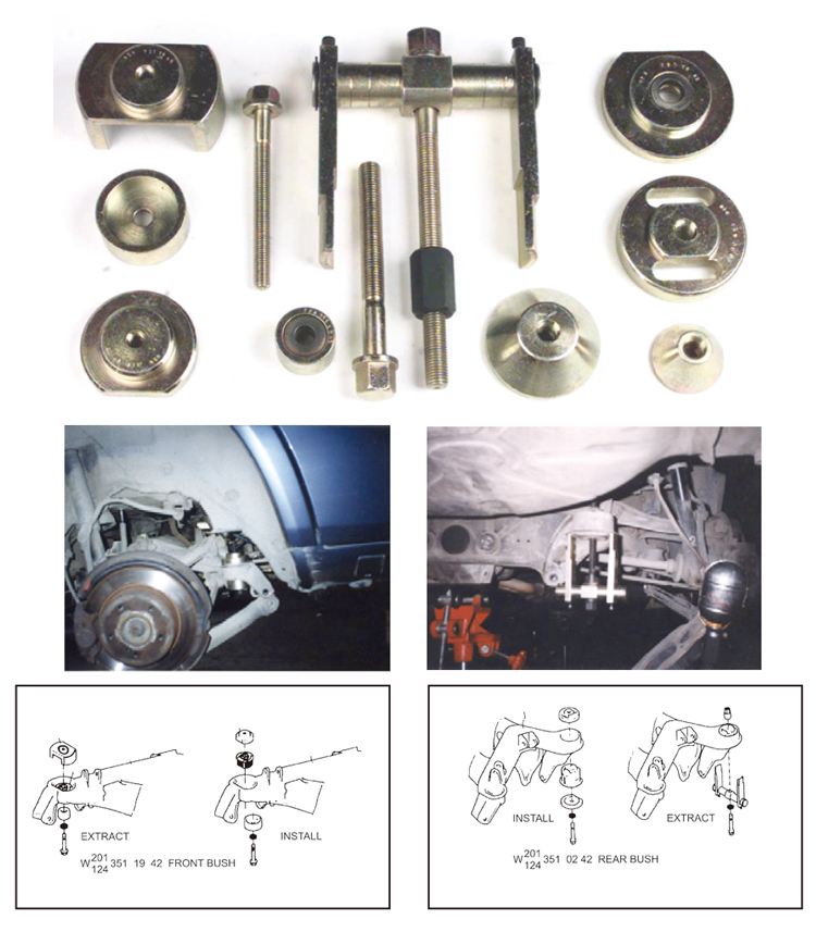 SUSPENSION BUSH EXTRACTOR / INSTALLER FOR MERCEDES BENZ