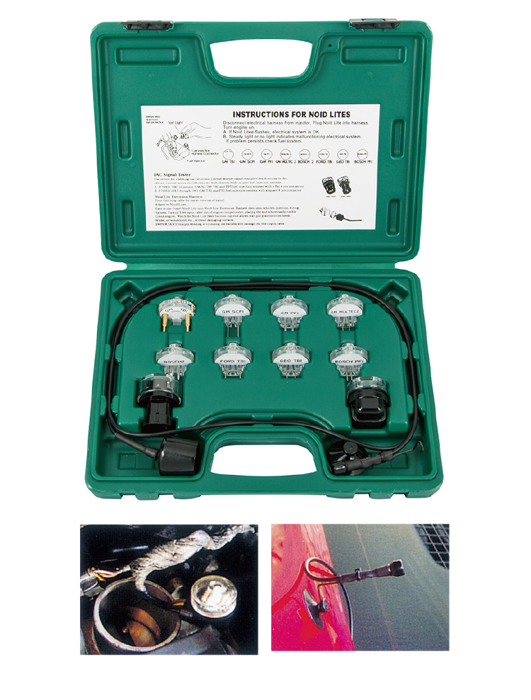 11PCS DELUXE NOID LITE/IAC TEST KIT PLUS ONE FIBER OPTIC NOID LITE EXTENSION