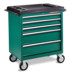 5-DRAWER TOOL TROLLEY W/ WORKING TABLE