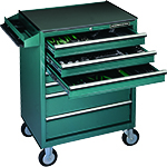 136PCS PROFESSIONAL MECHANICS TOOL SET W / 7-DRAWER TOOL TROLLEY