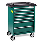 7-DRAWER TOOL TROLLEY W/WORKING TABLE