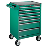 7-DRAWER TOOL TROLLEY W/ KNOCKABLE WORKING TABLE