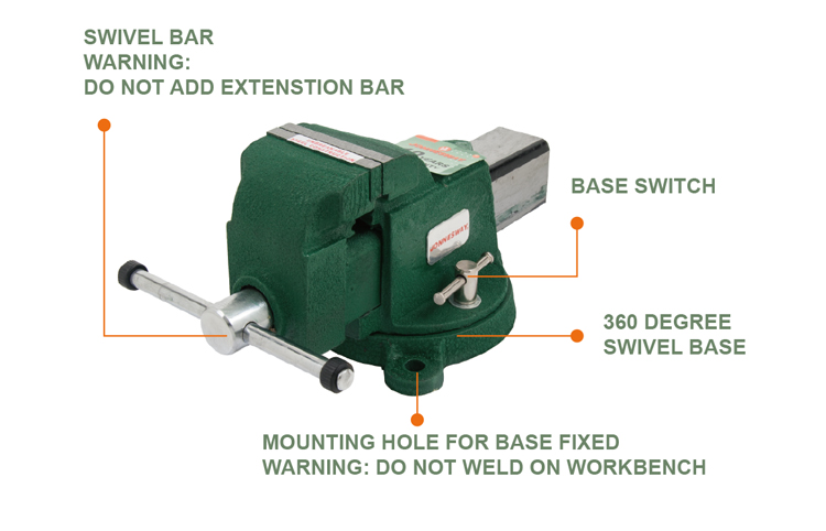 SWIVEL-BASE VISE