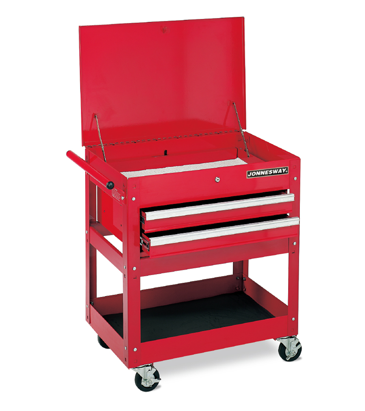 SERVICE CART WITH 2 DRAWERS (BALL BEARING SLIDE)