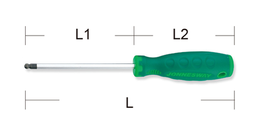 ANTI-SLIP GRIP BALL POINT SCREWDRIVERS