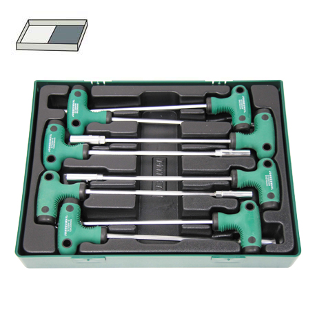 8PCS T-HANDLE NUT DRIVER SET