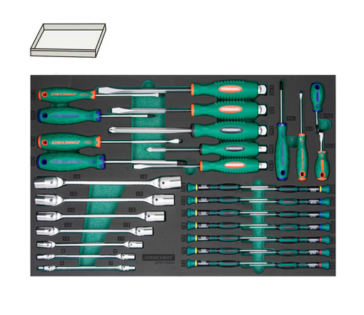 34PCS SCREWDRIVER,DOUBLE FLEX,SOCKET AND PRECISION SD SET