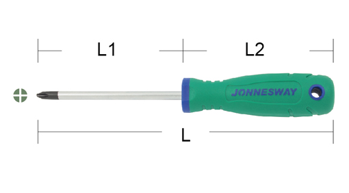 ANTI-SLIP GRIP SCREWDRIVER-PHILLIPS