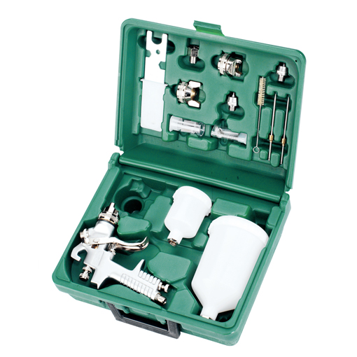 DELUXE PROFESSIONAL GRAVITY FEED SPRAY GUN KIT