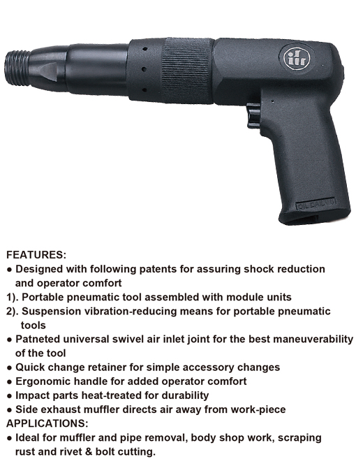 250MM SHOCK REDUCTION AIR HAMMER (ROUND/HEX)