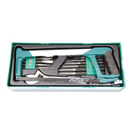 15PCS HACKSAW,CHISEL,PUNCH AND ADJUSTABLE WRENCH SET