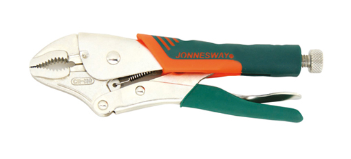 CURVED JAW LOCKING PLIERS WITH WIRE CUTTER