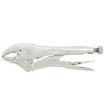 CURVED JAW LOCKING PLIERS WITH WIRE CUTTERS