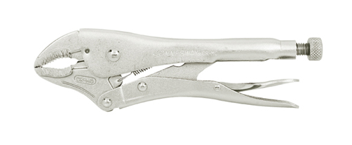 CURVED JAW LOCKING PLIERS WITH WIRE CUTTERS