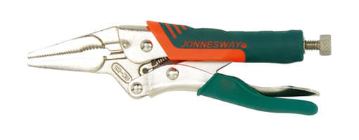 LONG NOSE LOCKING PLIERS WITH WIRE CUTTER