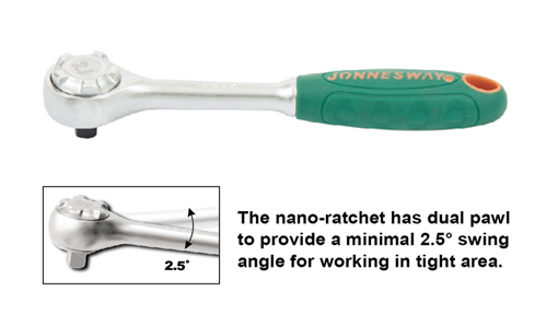 2.5° NANO-RATCHET HANDLE