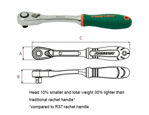 THIN PROFILE RATCHET HANDLE -60 TEETH