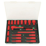 20PCS 1/2' DR.1000V INSULATED SOCKET SET