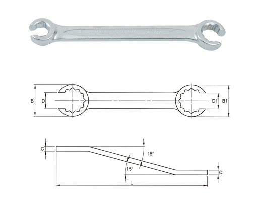 FLARE NUT WRENCH (MM/SAE)