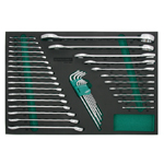 38PCS COMBINATION AND OPEN END WRENCH SET