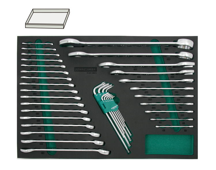 38PCS COMBINATION AND OPEN END WRENCH SET