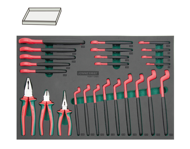 25PCS 1000V INSULATED PLIERS AND WRENCH SET