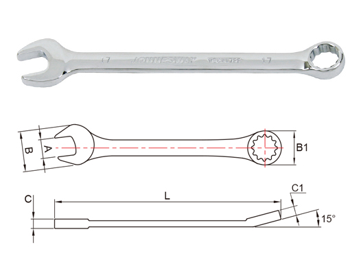 COMBINATION WRENCH - LONG PATTERN TYPE